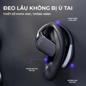 Tai nghe bluetooth M76 không bị đau tai