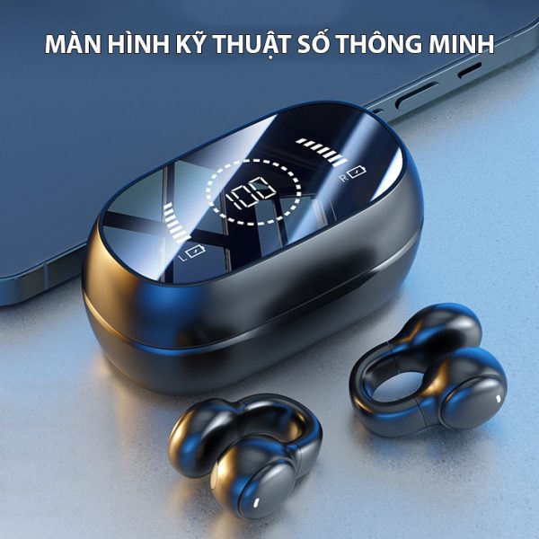 Tai nghe bluetooth M47 màn hình kỹ thuật số