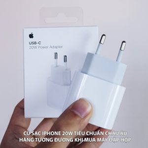 Củ sạc iphone chính hãng 20w màu trắng